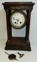 A Regency style mantel clock