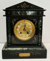 French Marble Mantel Clock