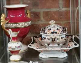 A collection of miscellaneous china incl. Limoges jug