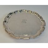 A George VI silver waiter