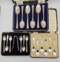 A set of six Edward VIII silver commemorative Coronation spoons, etc