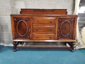 Antique Carved Oak sideboard