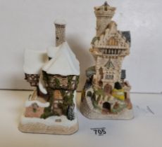 x 2 David Winter Cottages "Tiny Tim" and "Loxley Castle" both with box and C of A