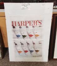 Harper's Bazaar "Summer Fashions" poster, dated May 1941. Sheet approx. 57.5cm by 37cm