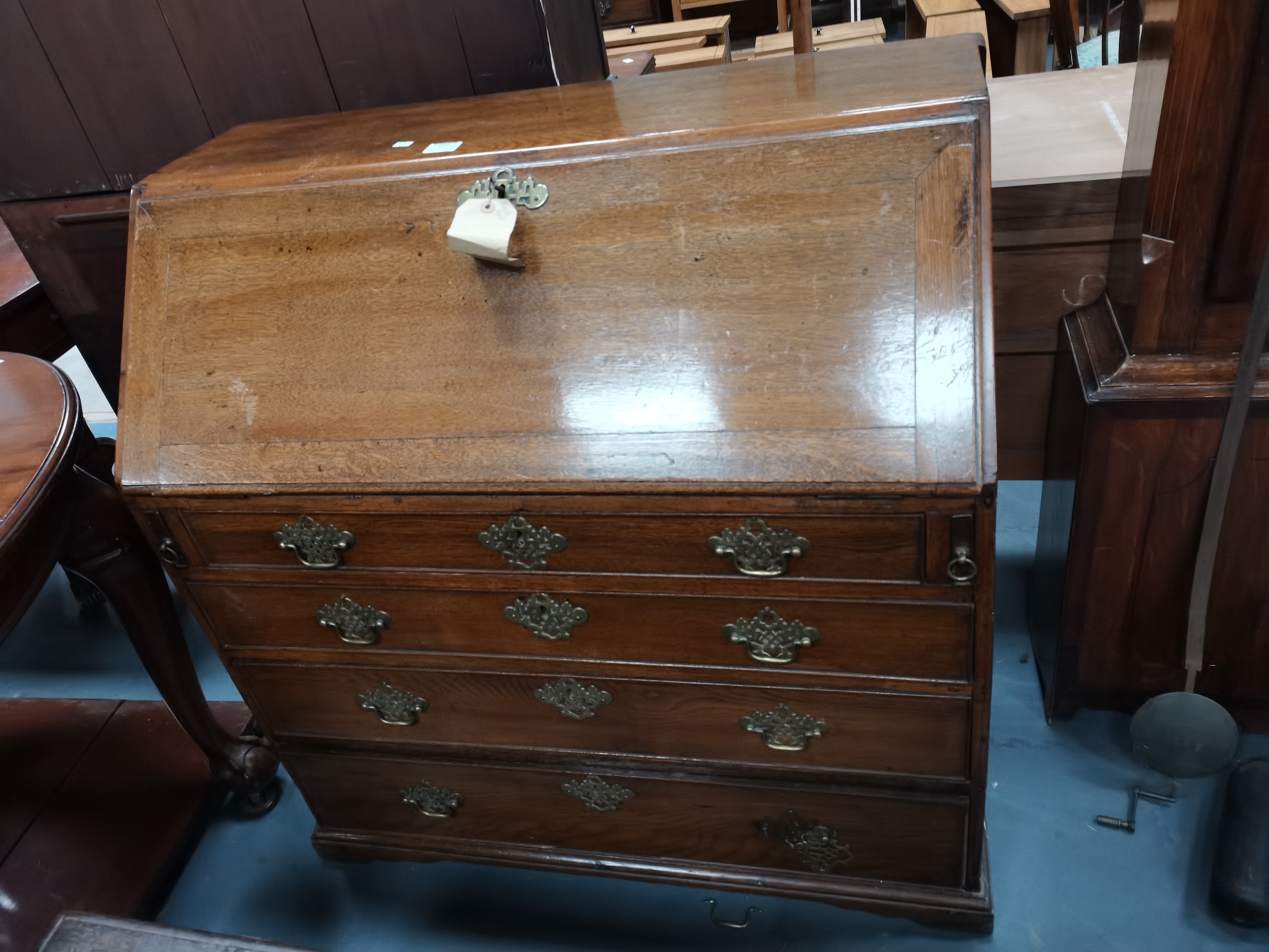 A Georgian oak bureau