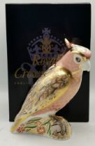 Royal Crown Derby Cockatoo Paperweight