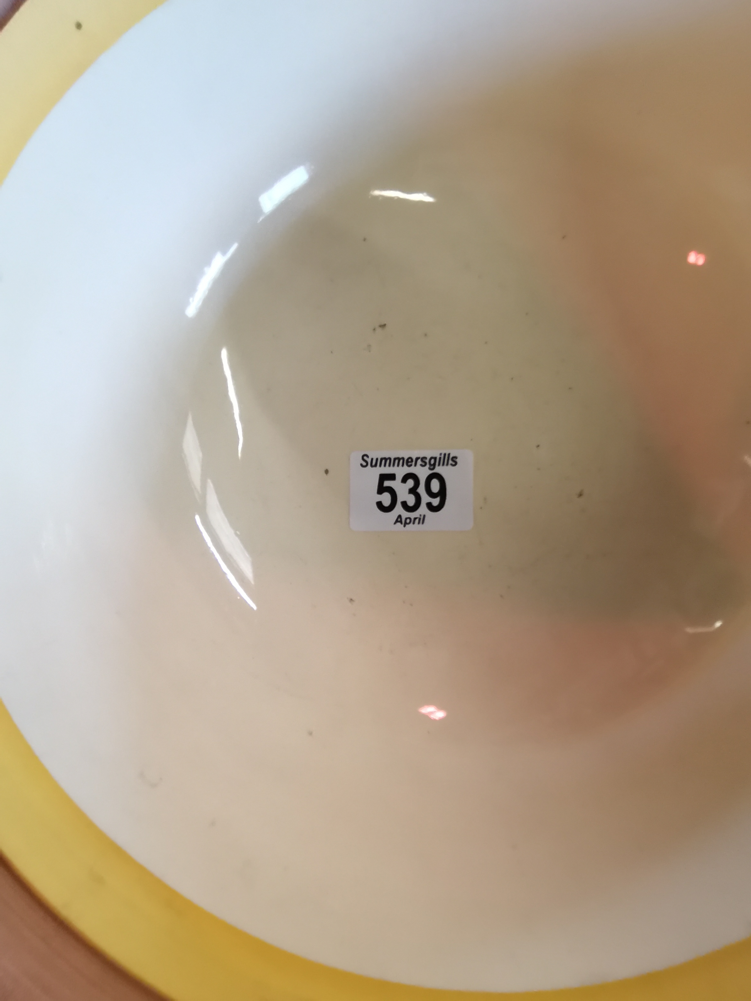 2 x CLARICE CLIFF bowls . 1 BIZARRE 22 cm diameter - Image 7 of 7