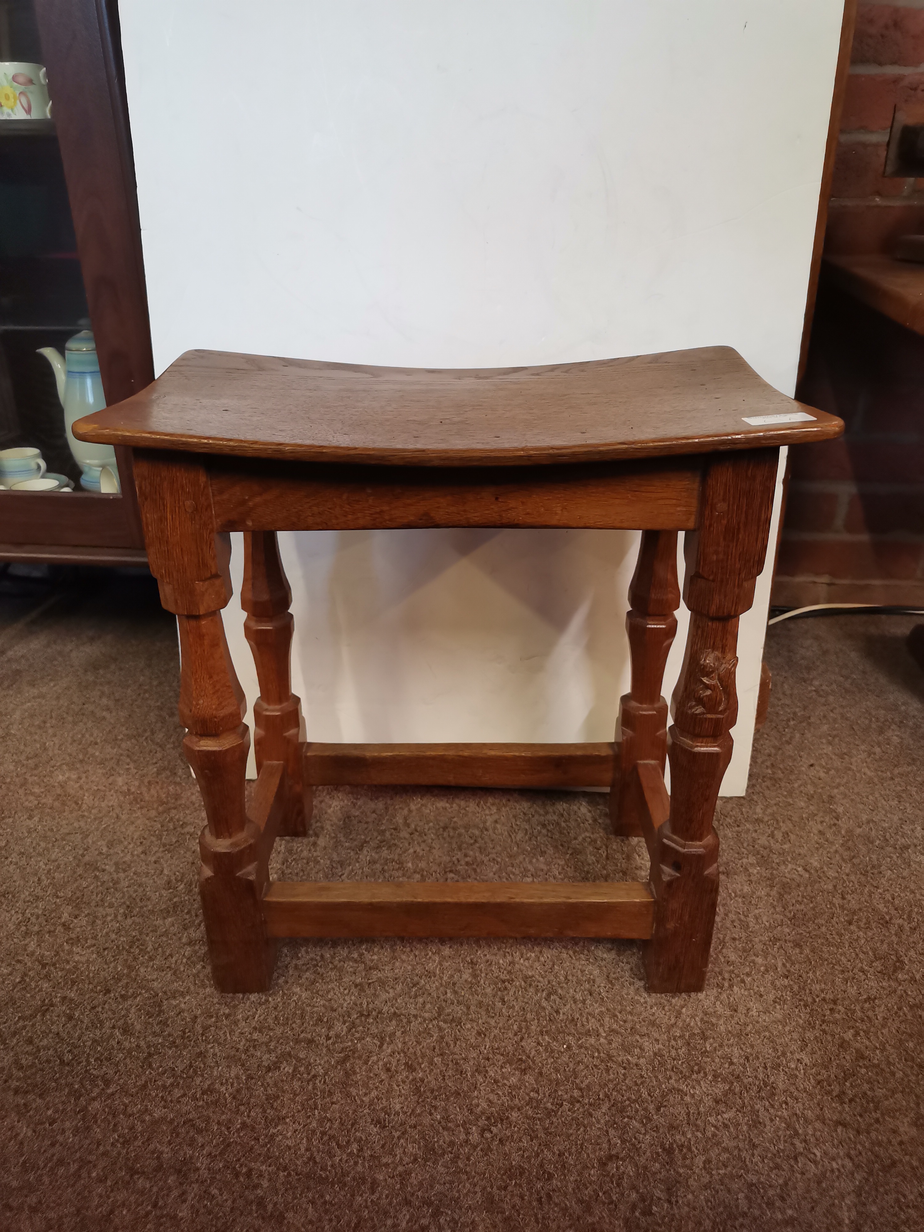 Wilfred Hutchinson, a Squirrelman oak stool