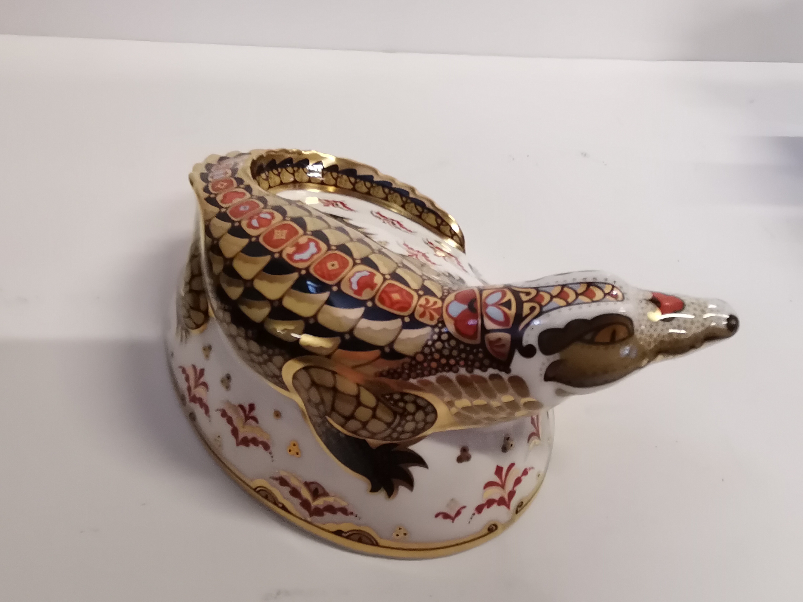 Royal Crown Derby Paperweight - Crocodile - Image 3 of 4