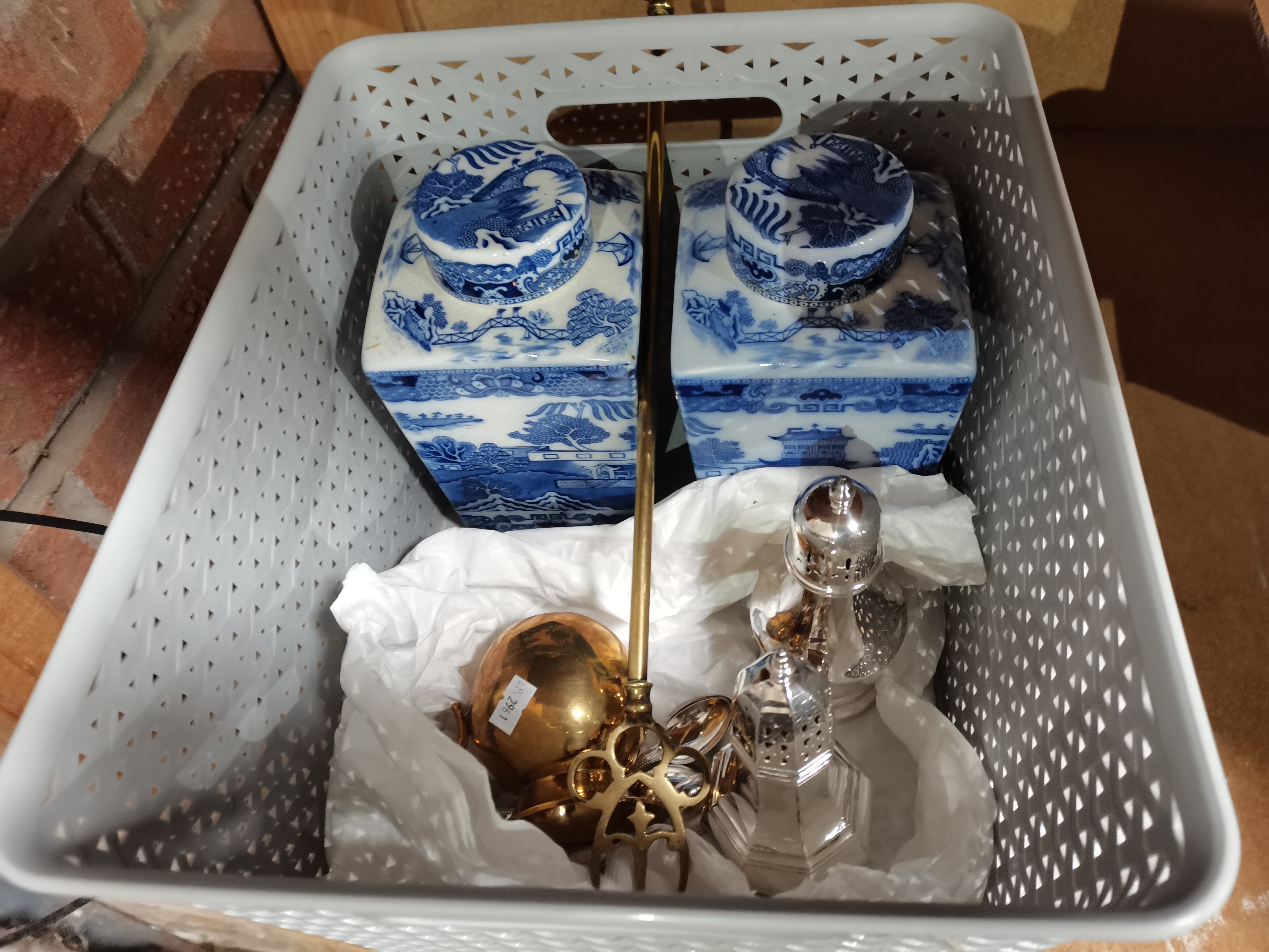 2 Boxes Containing Carnival Glass, Roxby Burns plate, Teddy Bears from The Traditional Collection an - Image 2 of 2