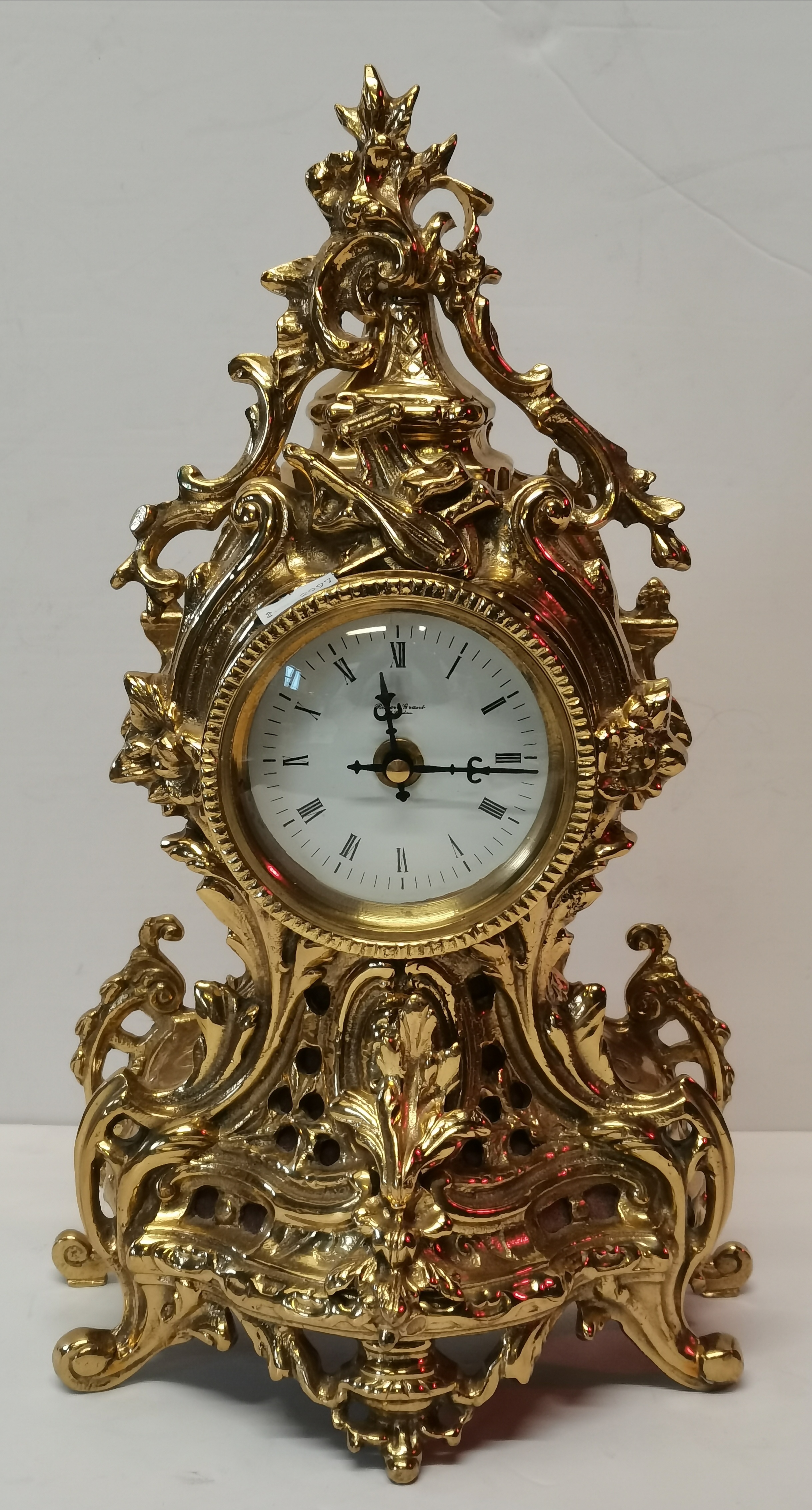 Gilt Bronze French Mantel Rococo Style Clock - Image 2 of 4
