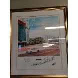 'United Road', signed by Alex Fergusson, Wayne Rooney, Ronaldo, and Alan Smith