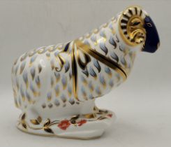 Royal Crown Derby Ram Paperweight