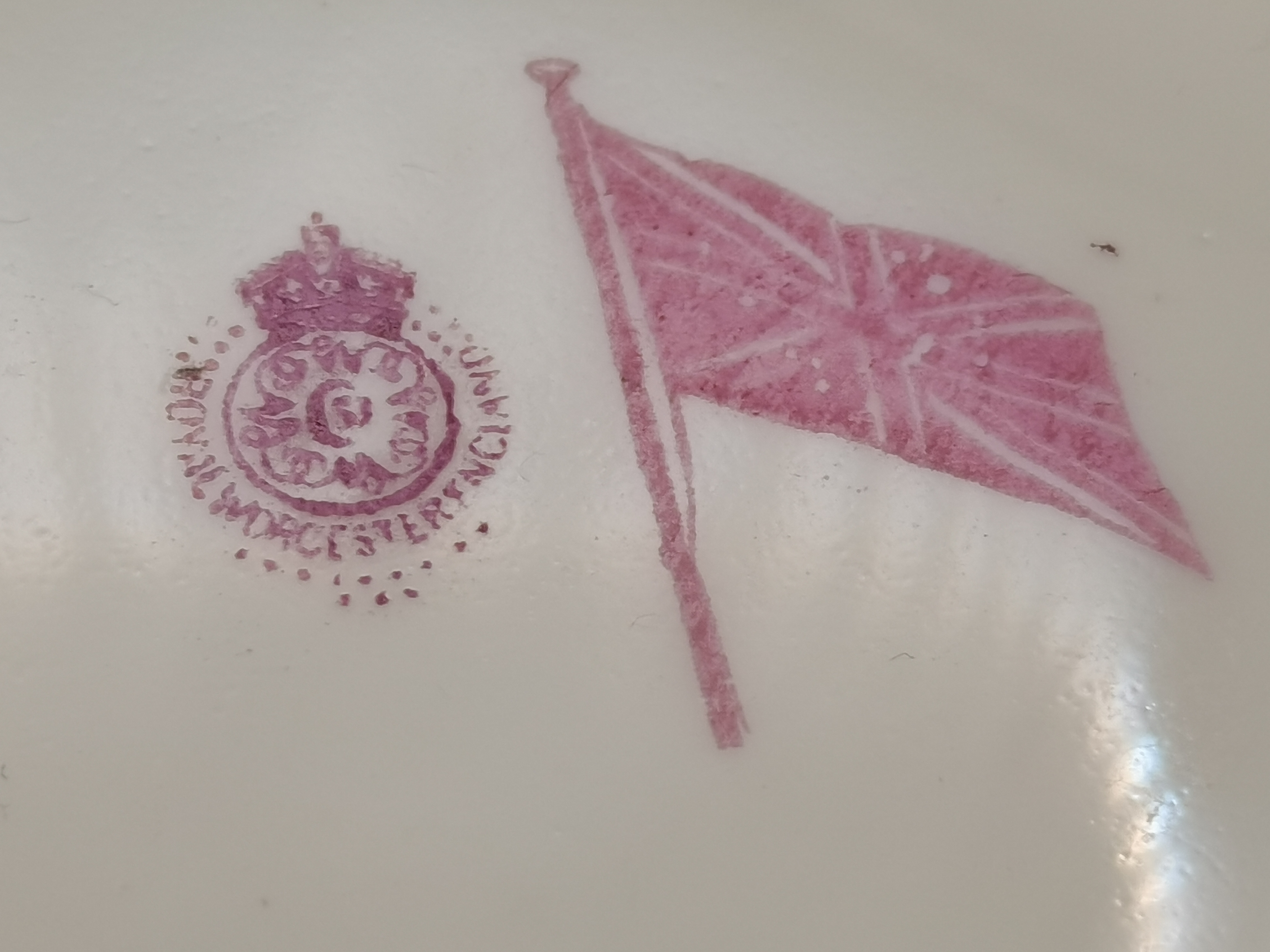 A Royal Worcester blush ivory bowl - Image 2 of 2