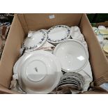 Royal Doulton Burgundy dinner service