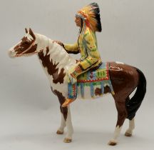 Beswick Mounted Indian