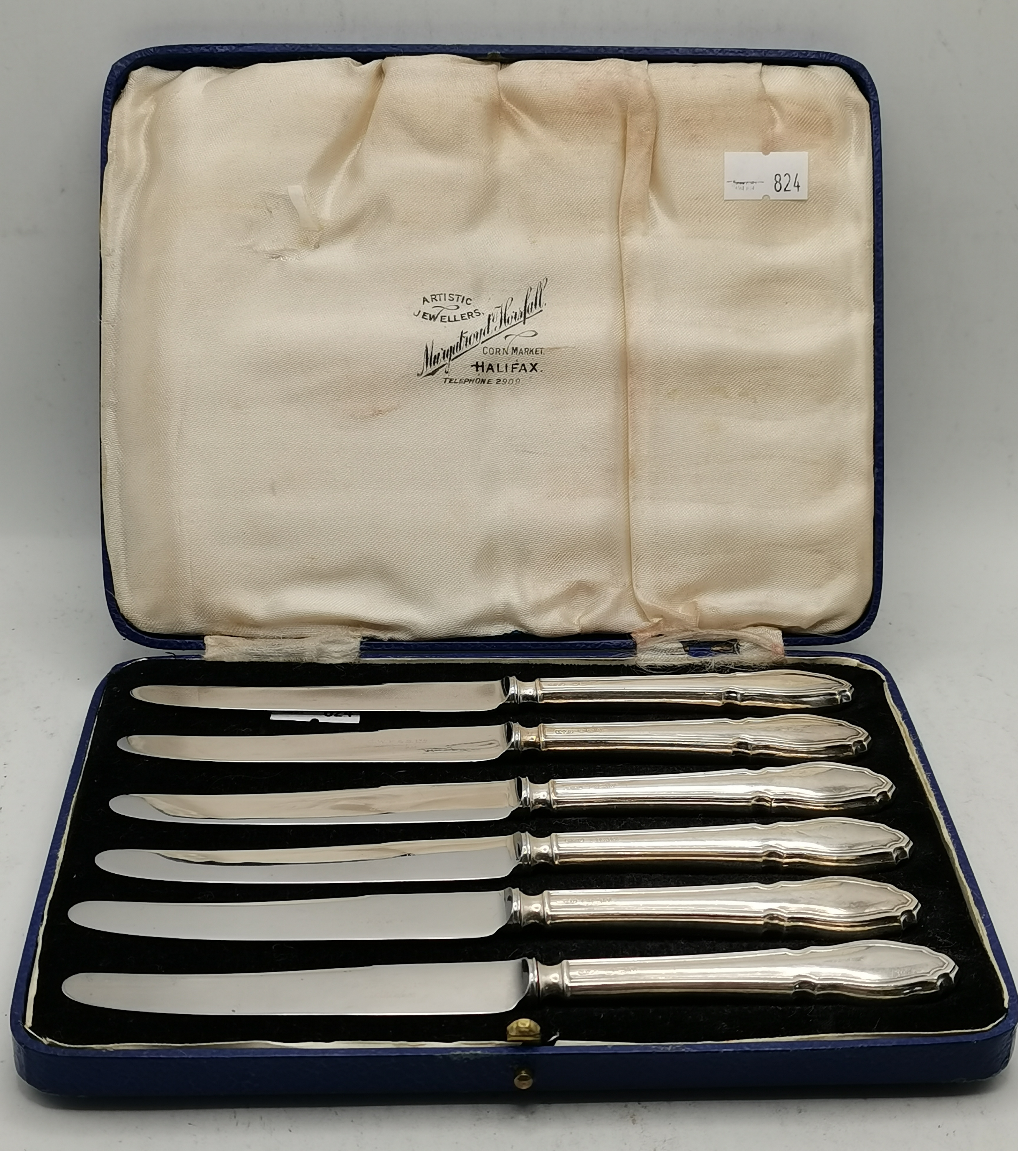 A set of six George VI silver-handled tea knives, etc. - Image 2 of 7