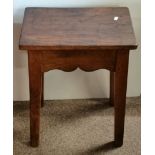 Fred Suffield, an Oakleafman oak occasional table or stool