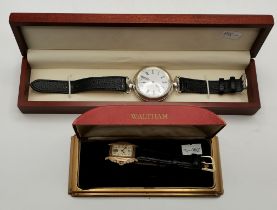 Two gents strap wristwatches