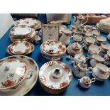 Large quantity of Royal Albert Old Country Roses dinner and tea services