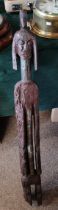 Ethnographica: A large carved tribal figure, approx. 107cm high