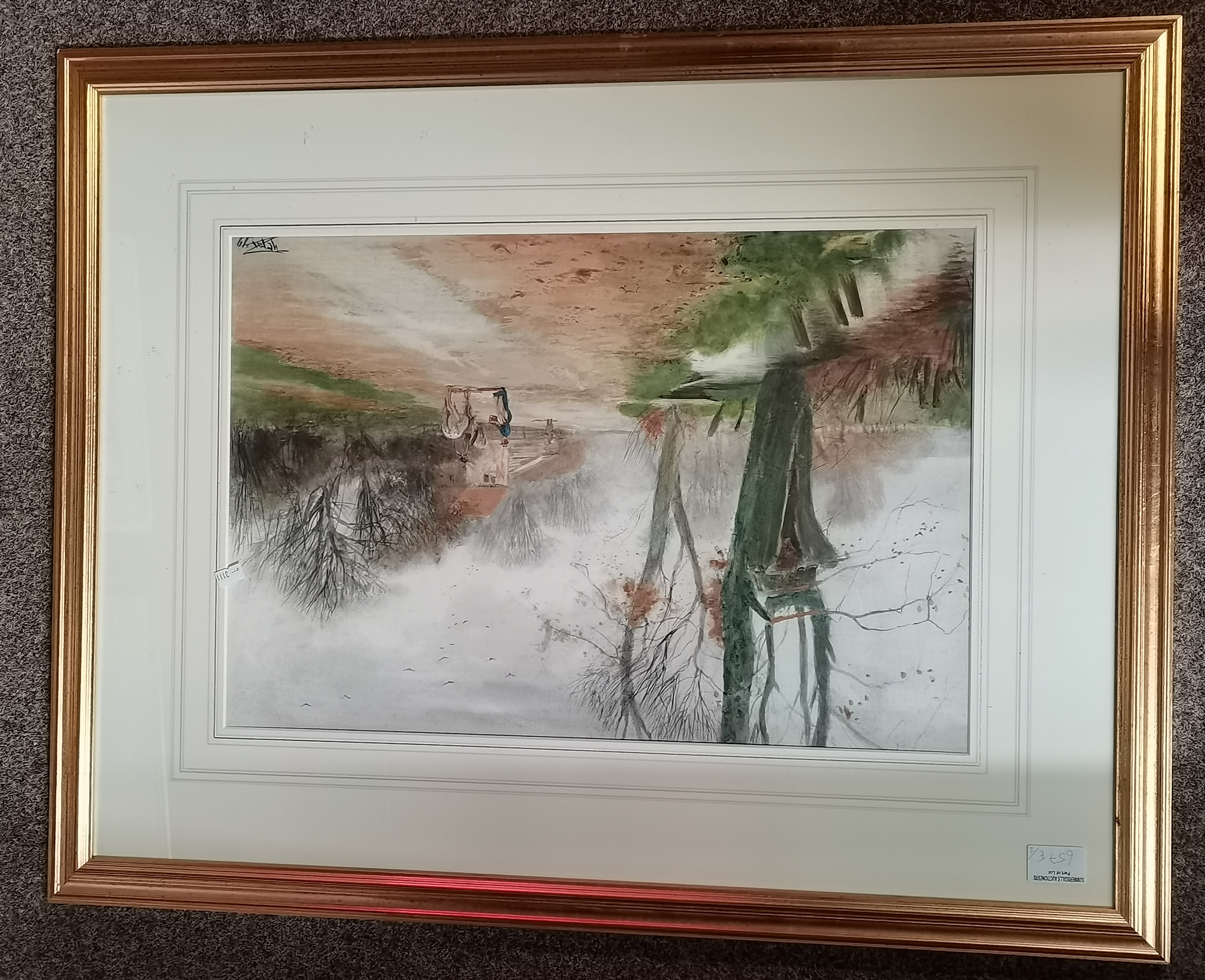 Two early 20th Century rural scene watercolour paintings - Image 3 of 4