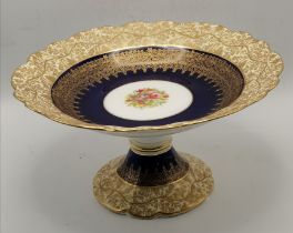A Crescent china gilded porcelain tazza, late 19th/early 20th Century