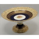 A Crescent china gilded porcelain tazza, late 19th/early 20th Century