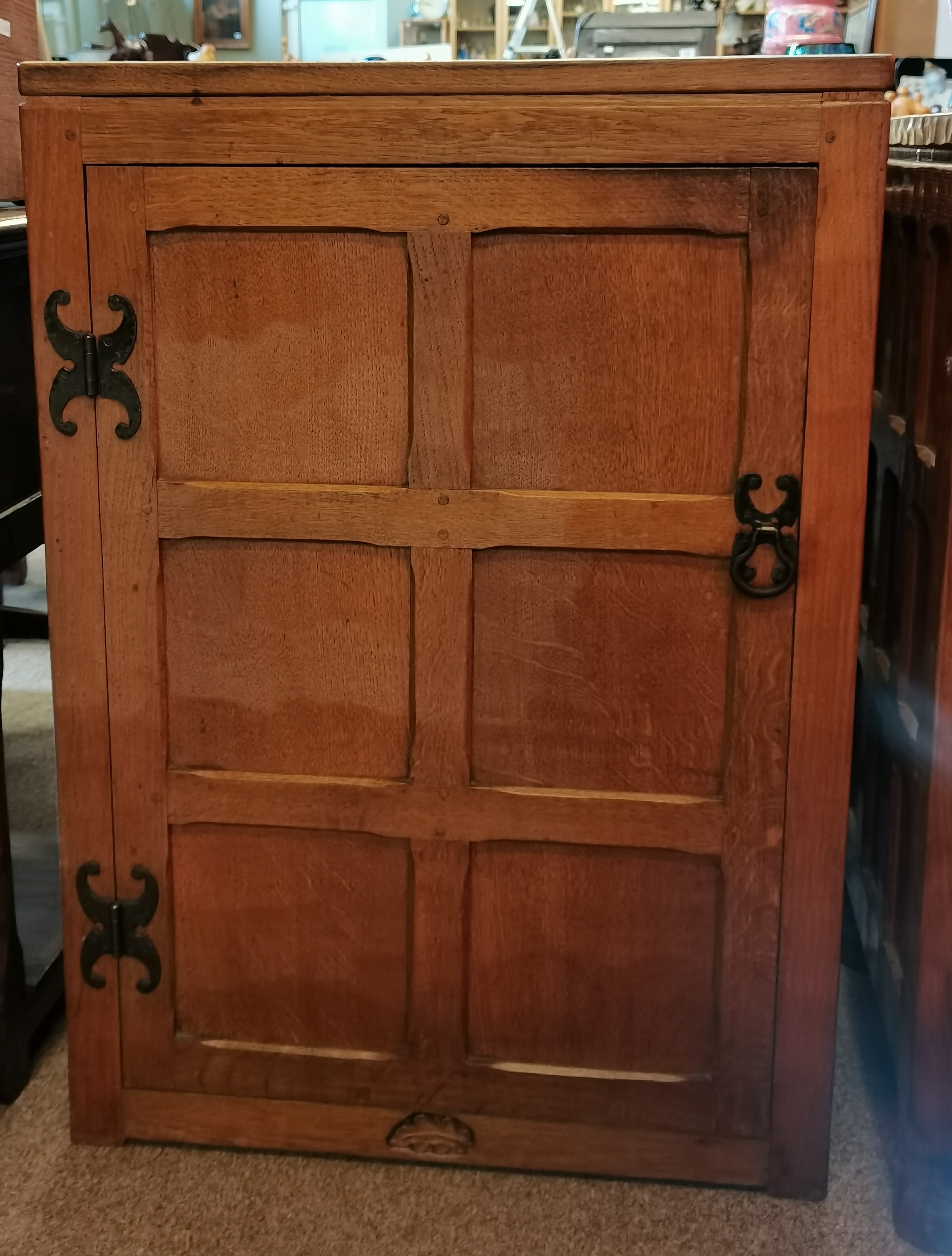 Fred Suffield, an Oakleafman oak cupboard