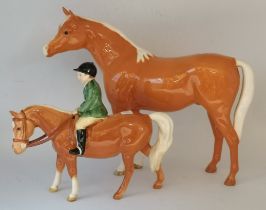 Two Beswick horse models