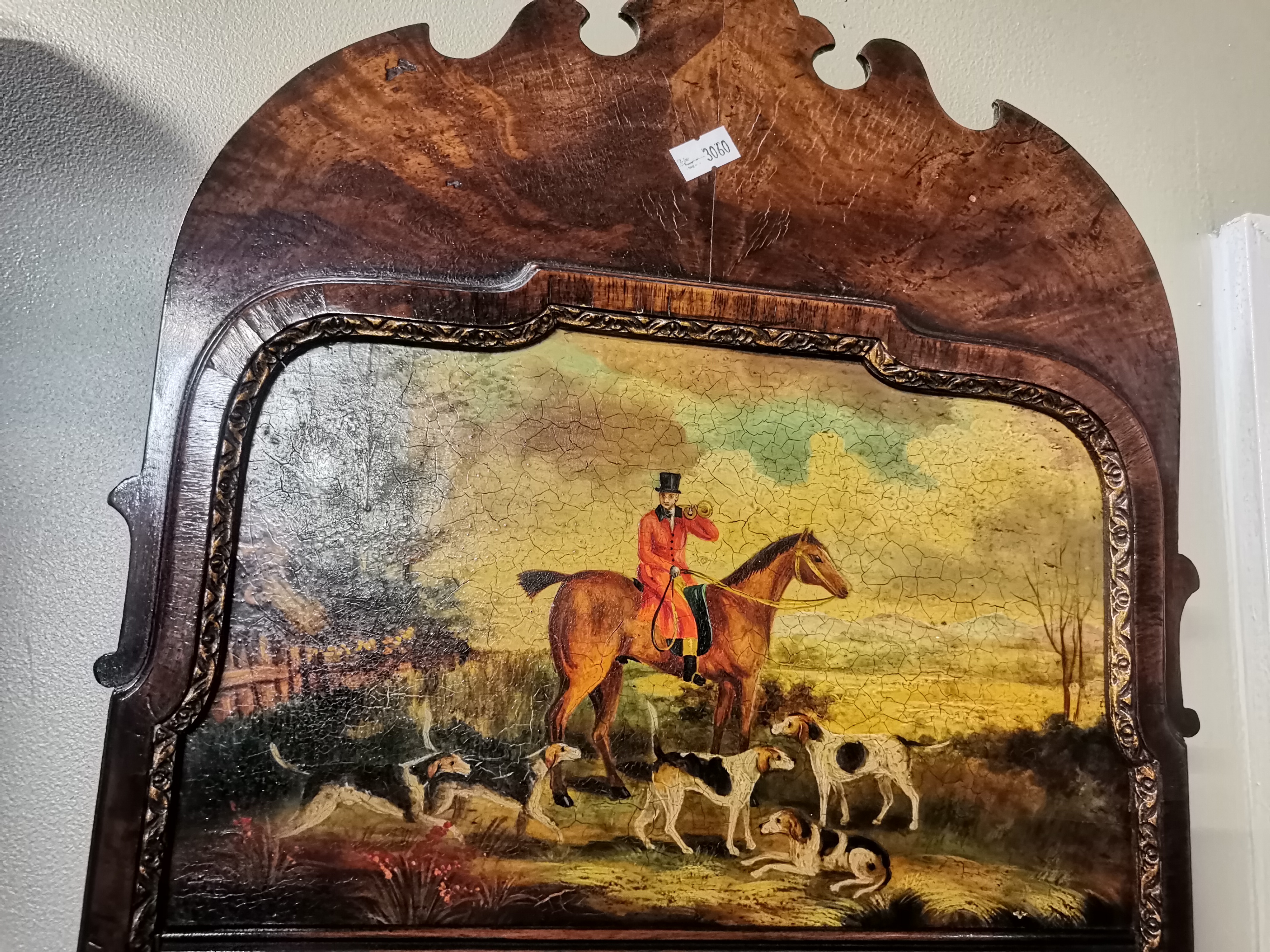 A magnificent pair of burr walnut wall mirrors - Image 4 of 4