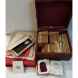 Wooden box of medals, "Kings and Queens" set of medals 1970s plus album