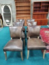 A set of 6 Timothy Oulton Mimi Dining Chairs - Antique Whisky