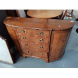 A 20th century mahogany sideboard 1.2m x 30cm