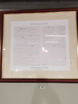 The Rules of Golf large framed picture plus a large picture of CHAMPIONS DAY OFF ( Mike Halewood an