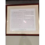 The Rules of Golf large framed picture plus a large picture of CHAMPIONS DAY OFF ( Mike Halewood an