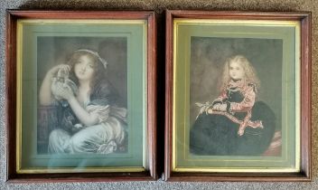 Two Victorian portrait prints