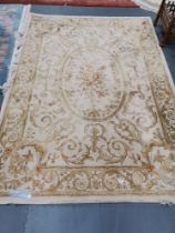 Cream and gold Rug from Gooch Oriental carpets