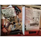 Militaria: A miscellaneous group of WWI and WW2 artefacts