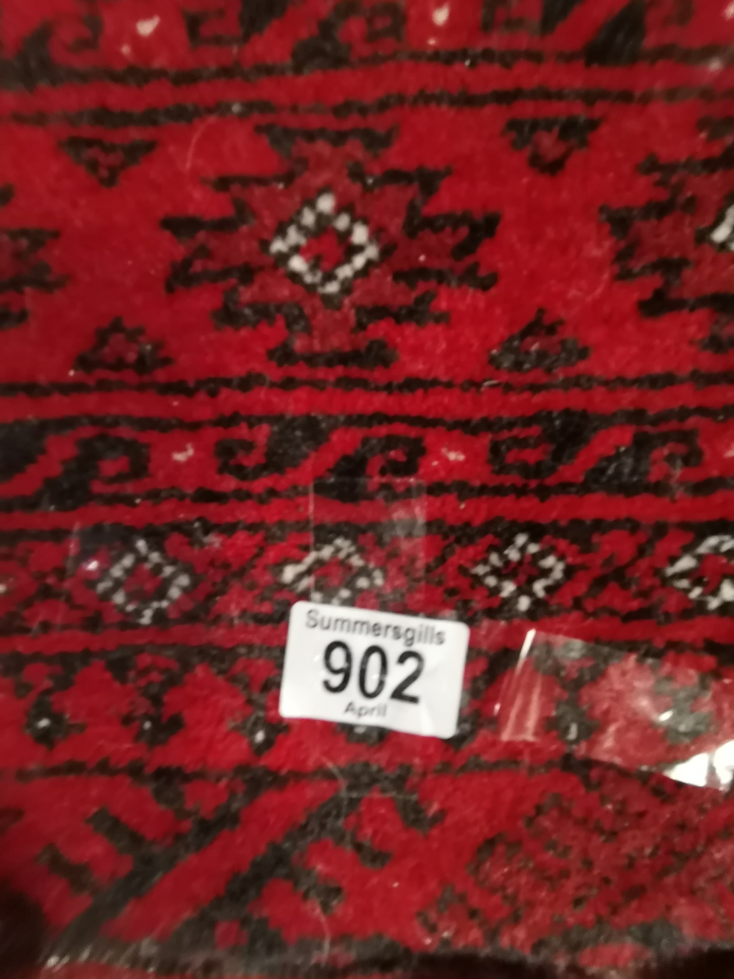 A small Afghan rug - Image 2 of 3