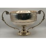 A George V silver twin-handled trophy cup
