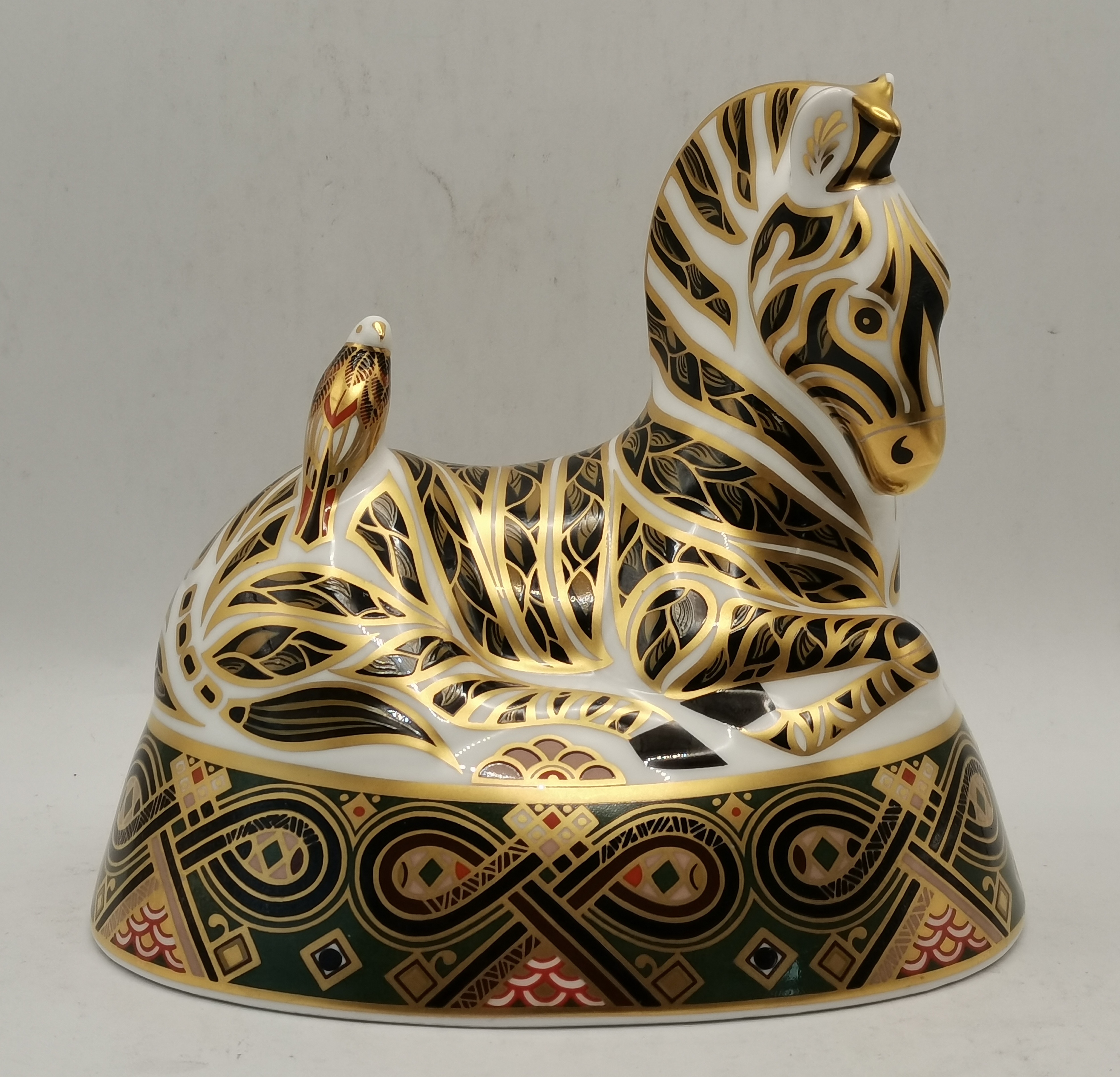 Royal Crown Derby Zebra Paperweight