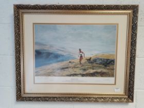 Limited Edition from original oil by Phillip Adler, Joss Naylor MBE "The Sixty Run" & "Borrowdale"