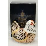 Royal Crown Derby Chicken Paperweight