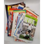A quantity of football programmes, 1960s, 70s, 80s