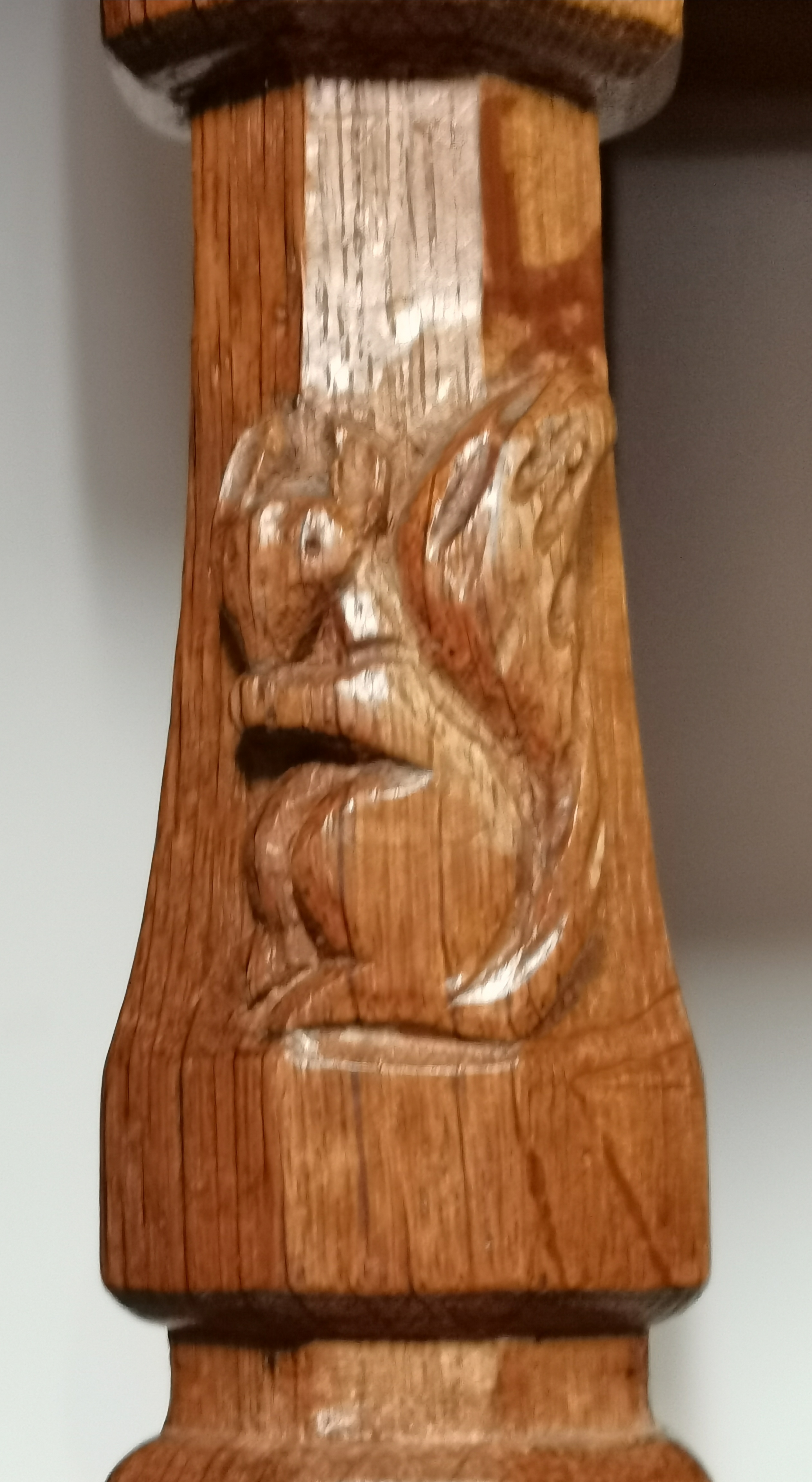 Wilfred Hutchinson, a Squirrelman oak stool - Image 2 of 3