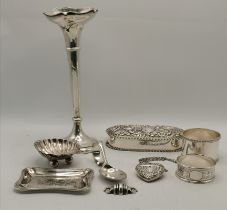 A group of assorted silver items, Victorian and later