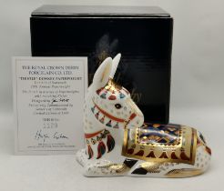 Royal Crown Derby Paperweight - Donkey 'Thistle' Limited Edition