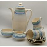 A Gray's Pottery coffee set, mid-1930s