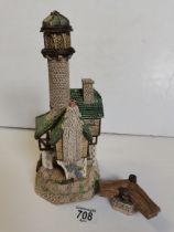 David Winter Cottages "Trinity lighthouse" Seaside Boardwalk collection with box and C of A